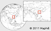 Blank Location Map of Yingshan, highlighted parent region, within the entire country