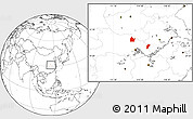 Blank Location Map of Yingshan