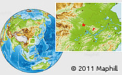 Physical Location Map of Yingshan