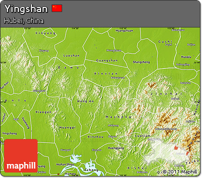 Physical Map of Yingshan