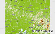 Physical Map of Yingshan