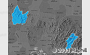 Political Map of Yingshan, darken, desaturated