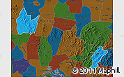 Political Map of Yingshan, darken