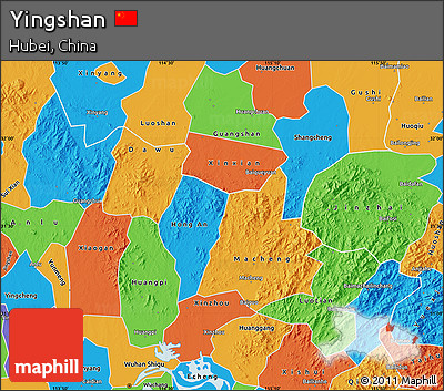 Political Map of Yingshan