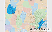 Political Map of Yingshan, lighten