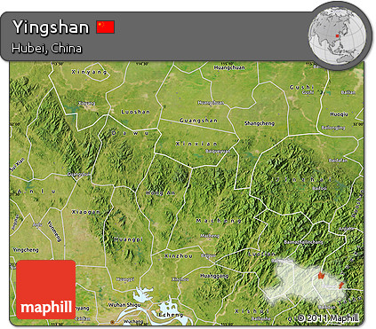 Satellite Map of Yingshan