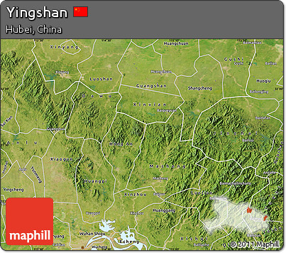 Satellite Map of Yingshan