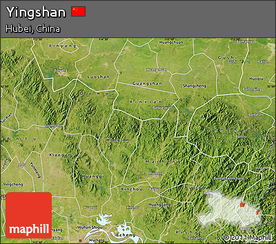 Satellite Map of Yingshan