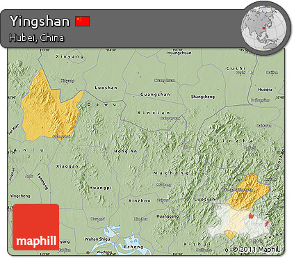 Savanna Style Map of Yingshan