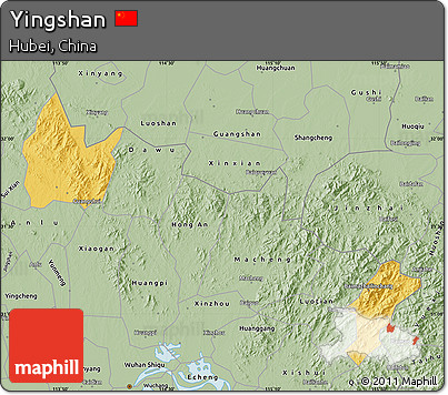 Savanna Style Map of Yingshan