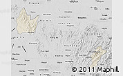 Shaded Relief Map of Yingshan, desaturated