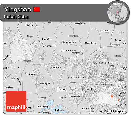 Silver Style Map of Yingshan