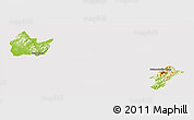 Physical Panoramic Map of Yingshan, cropped outside
