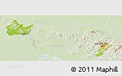 Physical Panoramic Map of Yingshan, lighten