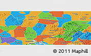 Political Panoramic Map of Yingshan