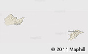 Shaded Relief Panoramic Map of Yingshan, cropped outside