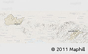Shaded Relief Panoramic Map of Yingshan, lighten