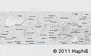 Silver Style Panoramic Map of Yingshan