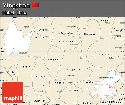 Classic Style Simple Map of Yingshan