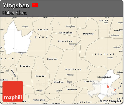 Classic Style Simple Map of Yingshan