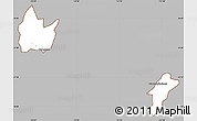 Gray Simple Map of Yingshan, cropped outside