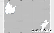 Gray Simple Map of Yingshan, single color outside
