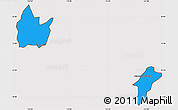 Political Simple Map of Yingshan, cropped outside
