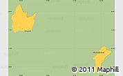 Savanna Style Simple Map of Yingshan, single color outside