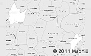 Silver Style Simple Map of Yingshan