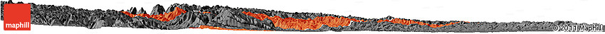 Political Horizon Map of Yuan An, darken, desaturated