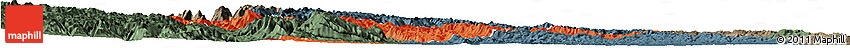 Political Horizon Map of Yuan An, darken, semi-desaturated