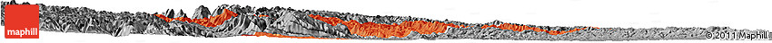 Political Horizon Map of Yuan An, desaturated