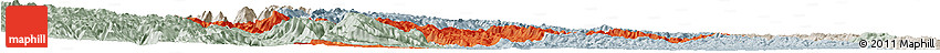 Political Horizon Map of Yuan An, lighten, semi-desaturated