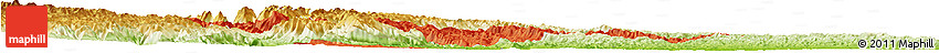 Political Horizon Map of Yuan An, physical outside