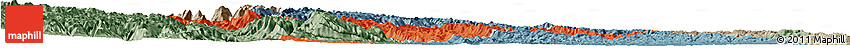 Political Horizon Map of Yuan An, semi-desaturated