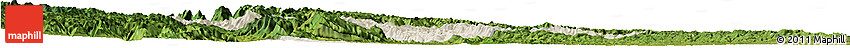 Shaded Relief Horizon Map of Yuan An, satellite outside