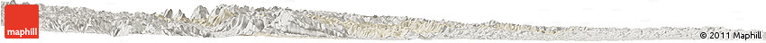 Shaded Relief Horizon Map of Yuan An, semi-desaturated