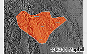 Political Map of Yuan An, darken, desaturated