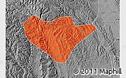 Political Map of Yuan An, desaturated