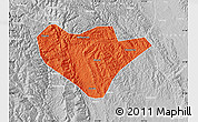 Political Map of Yuan An, lighten, desaturated