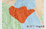 Political Map of Yuan An, lighten
