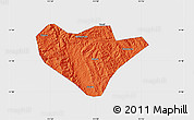 Political Map of Yuan An, single color outside
