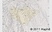 Shaded Relief Map of Yuan An, lighten, semi-desaturated