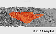 Political Panoramic Map of Yuan An, desaturated