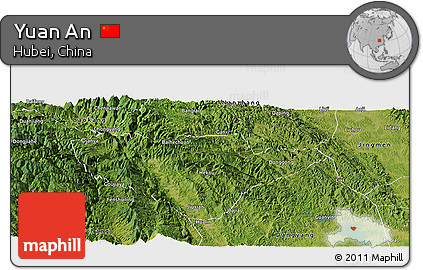 Satellite Panoramic Map of Yuan An