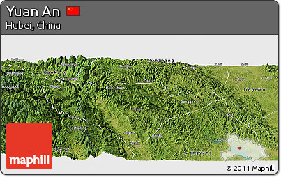 Satellite Panoramic Map of Yuan An