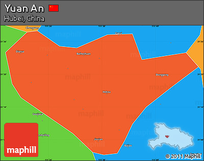 Political Simple Map of Yuan An