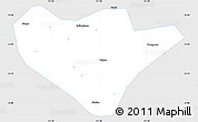 Silver Style Simple Map of Yuan An, single color outside