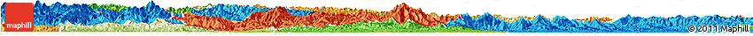 Physical Horizon Map of Yun Xian, political outside