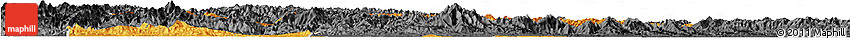 Political Horizon Map of Yun Xian, darken, desaturated